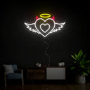 Angel And Devil Hearts Neon Sign - Reels Custom