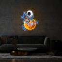Astronaut Fishing Artwork Led Neon Sign - Reels Custom