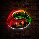 Black History Month Lips Juneteenth Artwork Led Neon Sign - Reels Custom