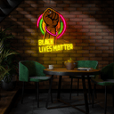 Black Lives Matter Artwork Neon Sign - Reels Custom