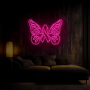 Butterfly Ribbon Neon Sign - Reels Custom