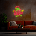 Christmas Santa's Helper Led Noen Sign - Reels Custom