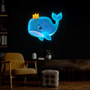 Cute Whale Artwork Neon Sign - Reels Custom