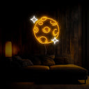 Glowing Asteroid Neon Sign - Reels Custom