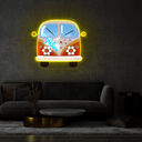 Groovy Van Artwork Neon Sign - Reels Custom
