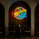 Guitar Live Sound Led Neon Sign - Reels Custom
