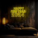 Happy New Year 2024 Neon Sign - Reels Custom