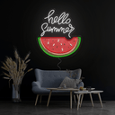 Hello Summer Artwork Neon Sign - Reels Custom