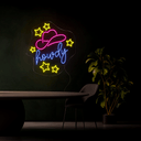 Howdy Neon Sign - Reels Custom