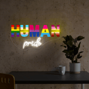 Human Pride Artwork Neon Sign - Reels Custom