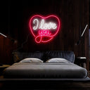 I Love You Neon Sign - Reels Custom