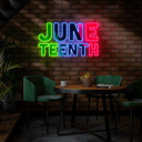 Junteenth Artwork Neon Sign - Reels Custom
