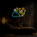 Moon Cloud Star Neon Sign - Reels Custom