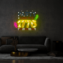 Party Like It's 1776 Artwork Neon Sign - Reels Custom