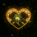 Personalized Family Name in Heart Led neon sign - Reels Custom