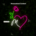 Personalized Flower Alphabet Led Neon Sign - Reels Custom
