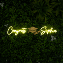 Personalized Graduated Name Artwork Neon Sign - Reels Custom
