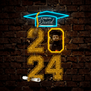Personalized Happy Graduation Artwork Neon Sign - Reels Custom
