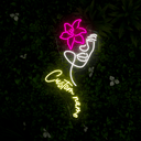 Personalized Peaceful woman Floral Head Led - Reels Custom