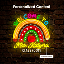 Personalized Teather Name Welcome to Classroom Led - Reels Custom