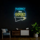 Pharmacy Now Open Neon Sign - Reels Custom