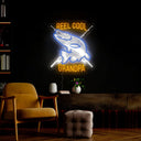 Reel Cool Dad Artwork Neon Sign - Reels Custom