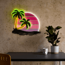 Retro Vintage Style Tree Artwork Led Neon Sign - Reels Custom