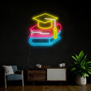 School Textbooks Neon Sign - Reels Custom