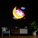 Sleepy Unicorn Artwork Neon Sign - Reels Custom