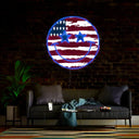 Smile Face 4th of July Artwork Neon Sign - Reels Custom
