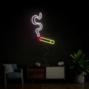 Smoke Out Of Cigarette Neon Sign - Reels Custom