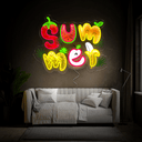 Summer Poster Artwork Neon Sign - Reels Custom