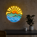 Summer Sunrise Artwork Led Neon Sign - Reels Custom