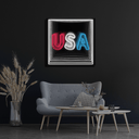 USA 4th Of July Infinity Neon Sign - Reels Custom