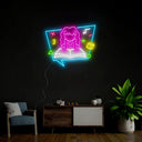 Woman Reading Book Neon Sign - Reels Custom