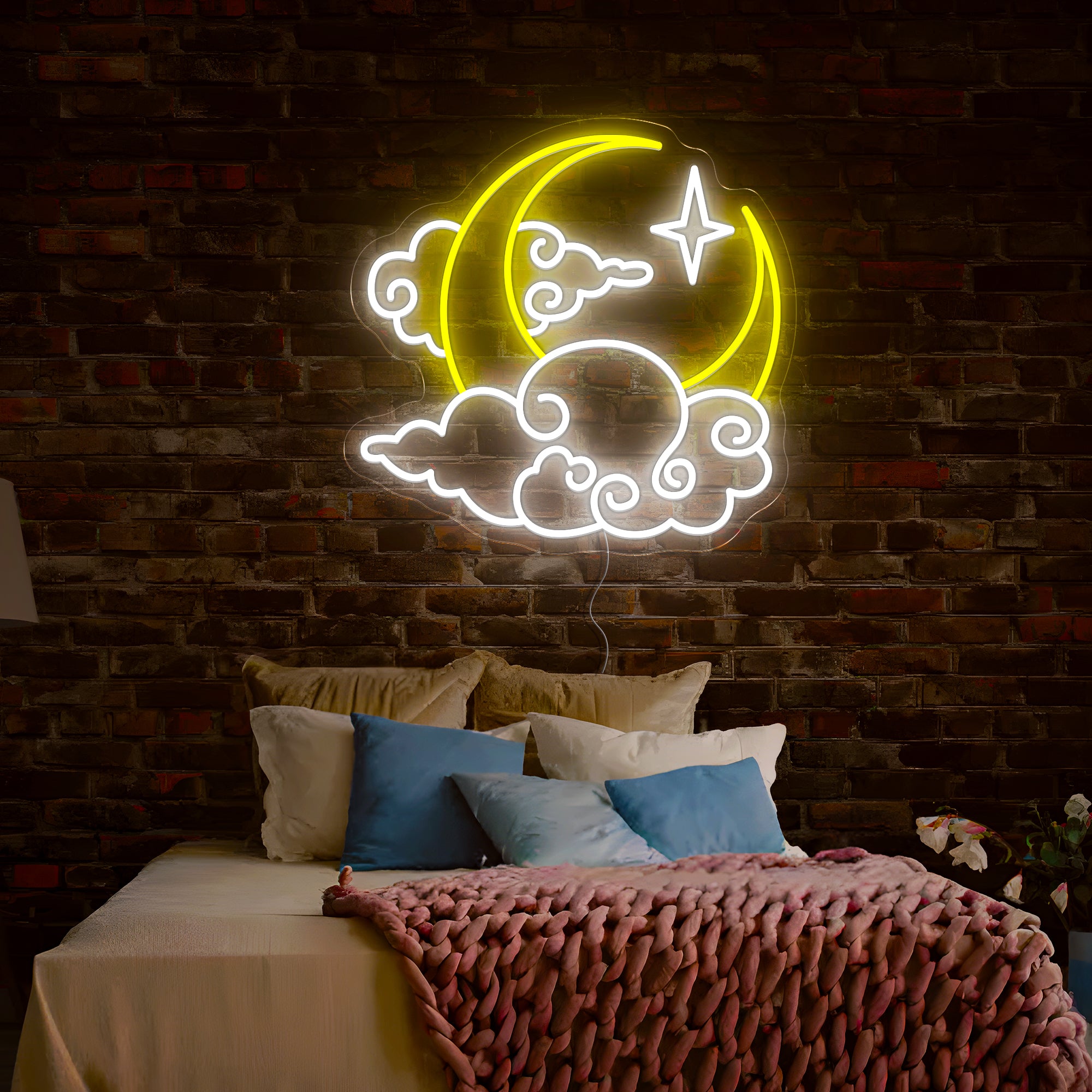 Moon Cloud Star Led Neon Sign