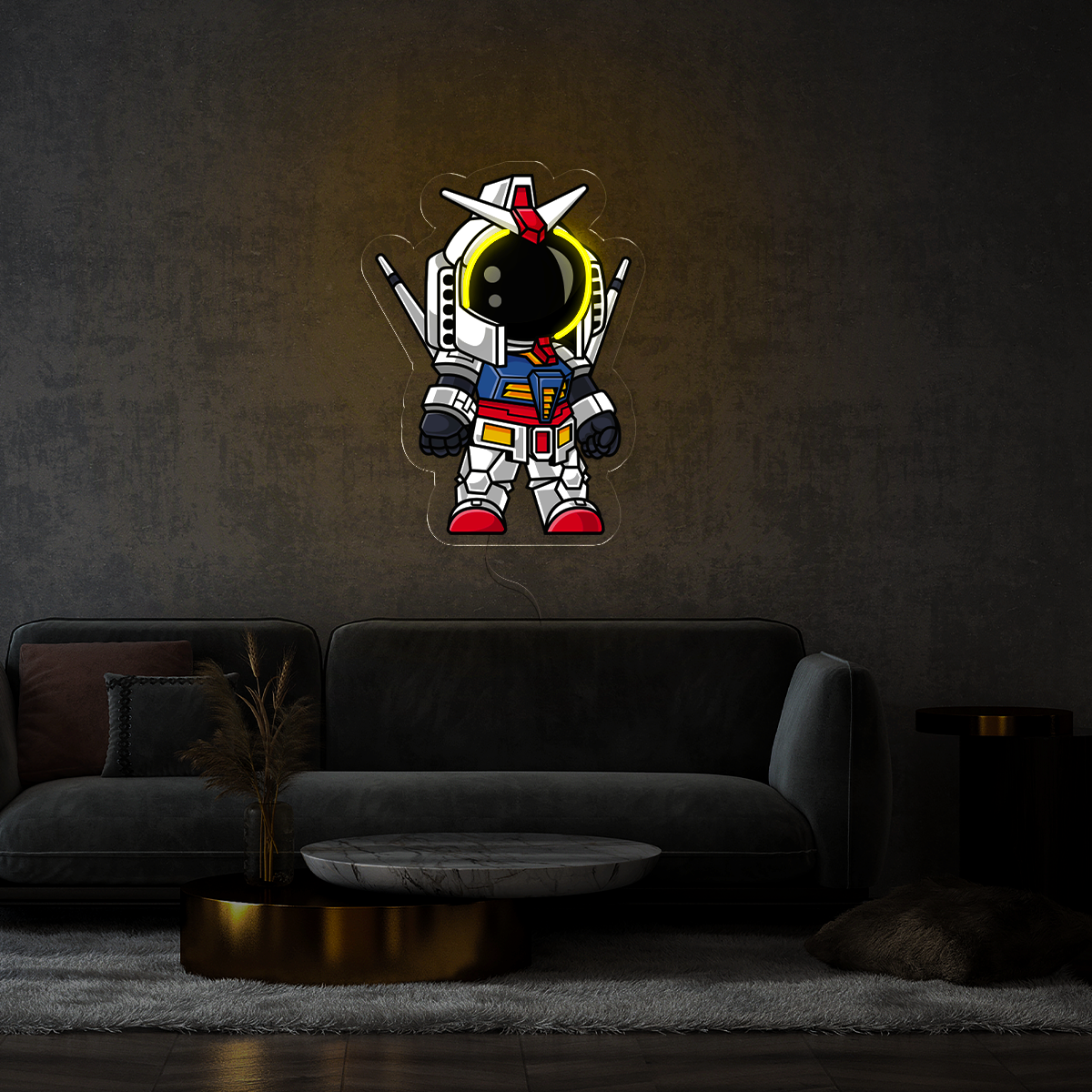 Astronaut Robot Warrior Artwork Led Neon Sign