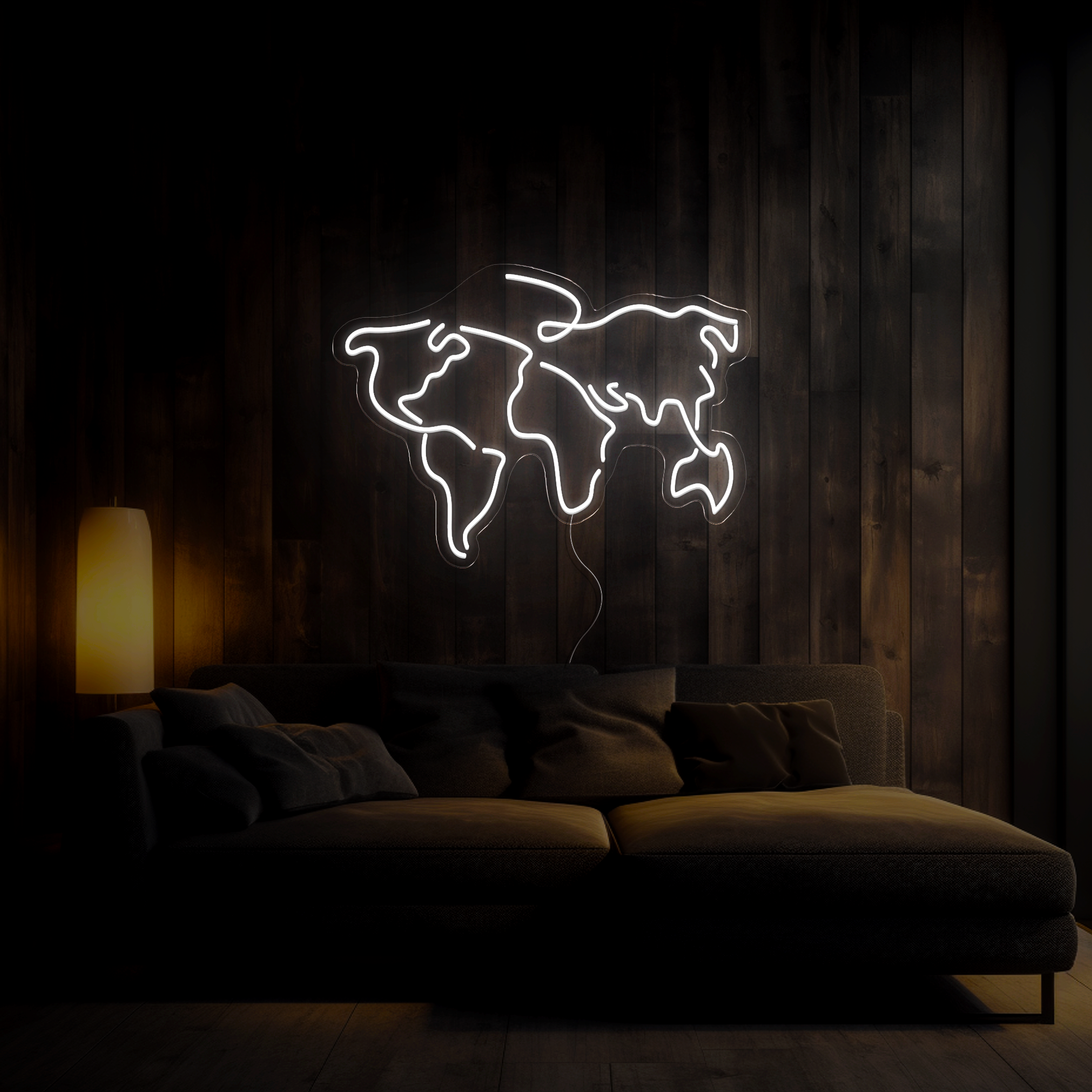 World Map Wall Sign
