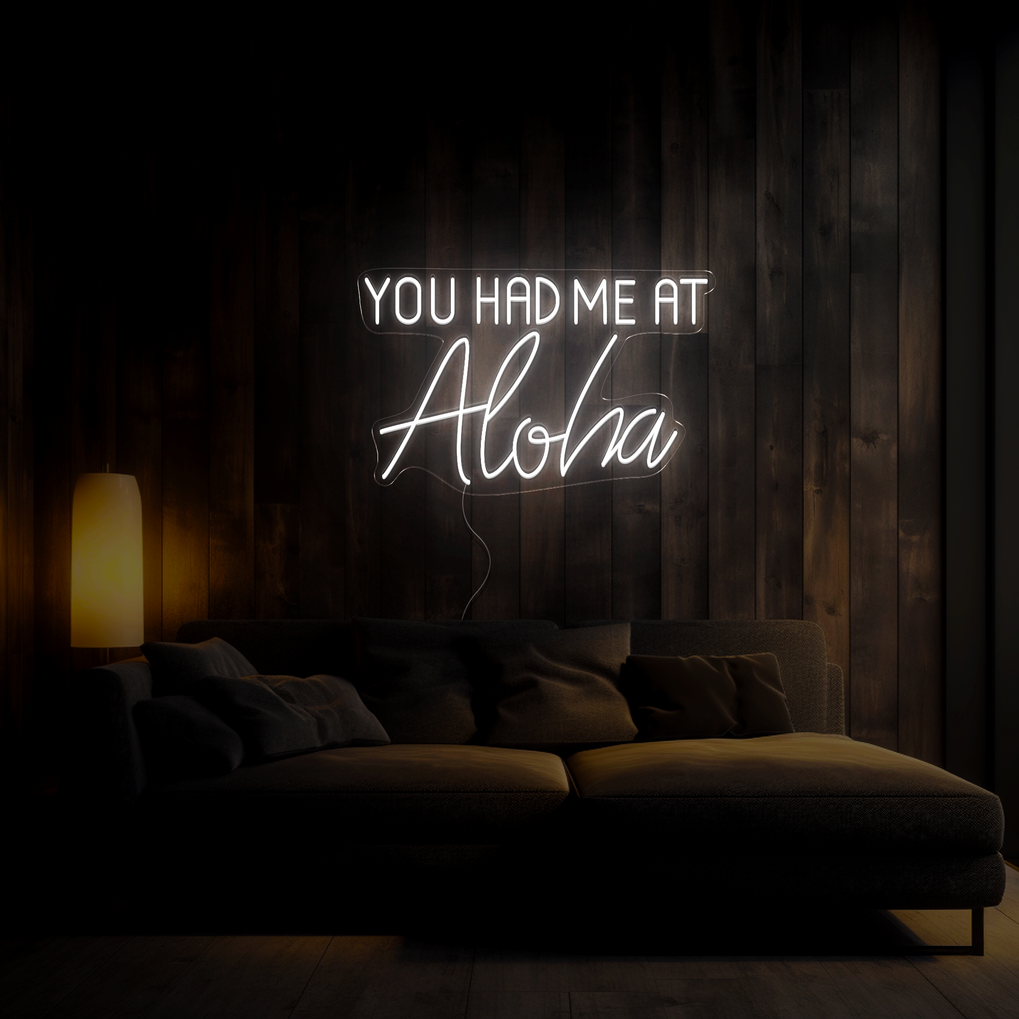 You Had Me At Aloha Neon Sign