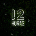 12 Horas Neon Sign - Reels Custom