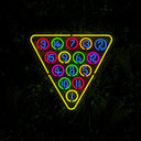 15 Ball Billiard Snooker Pool Neon Sign - Reels Custom