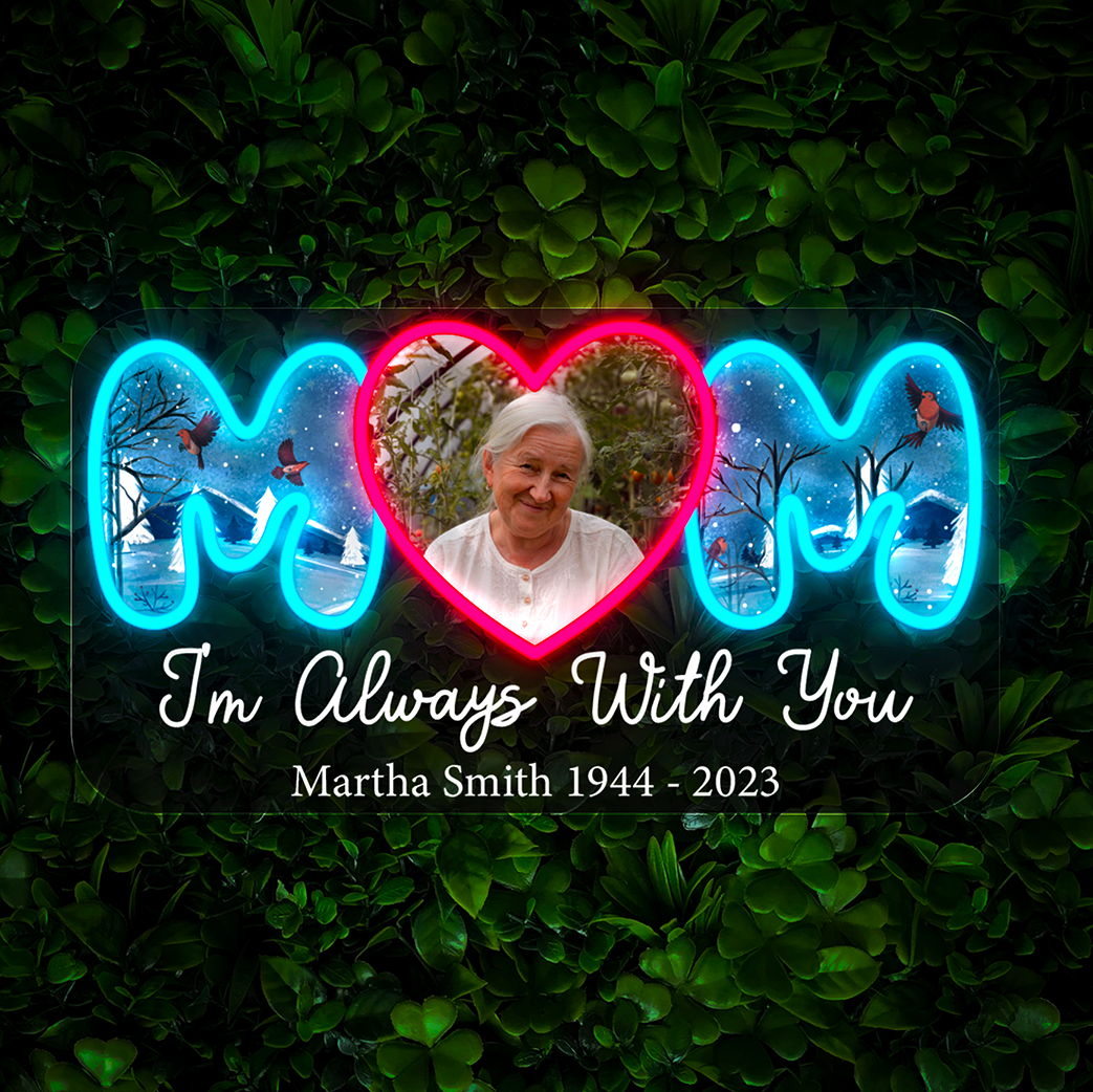 Personalized Memorial Mother's Day Neon Sign