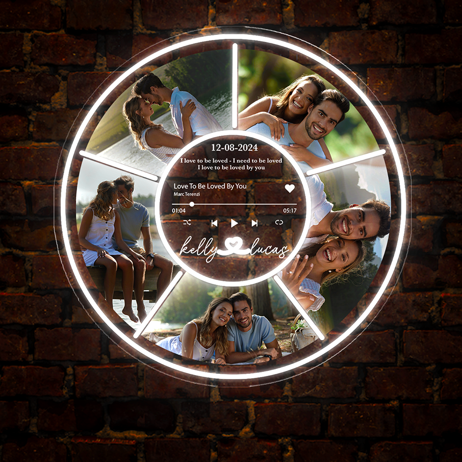 Personalized Romantic Photo Neon Sign