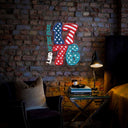 1776 Land Of The Free Artwork Neon Sign - Reels Custom