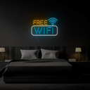 Free Wifi Neon Sign