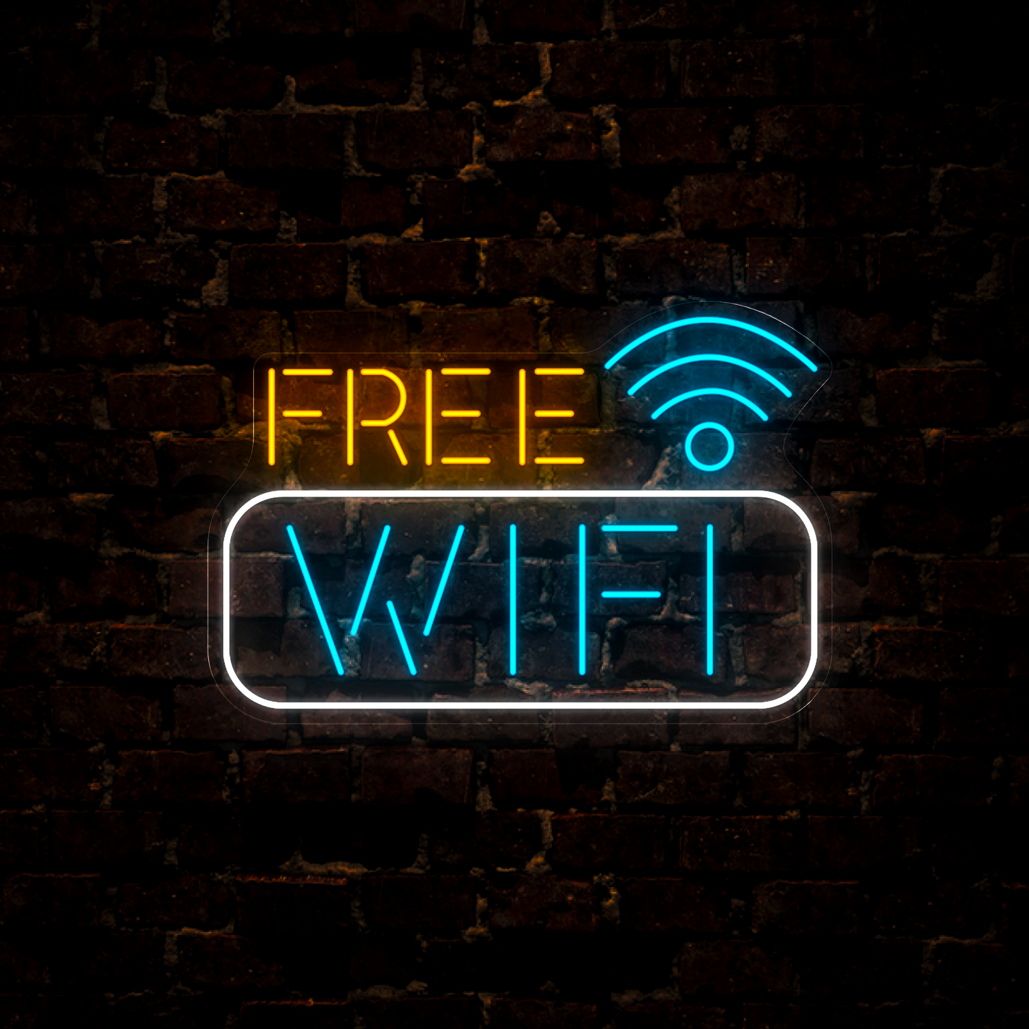 Free Wifi Neon Sign