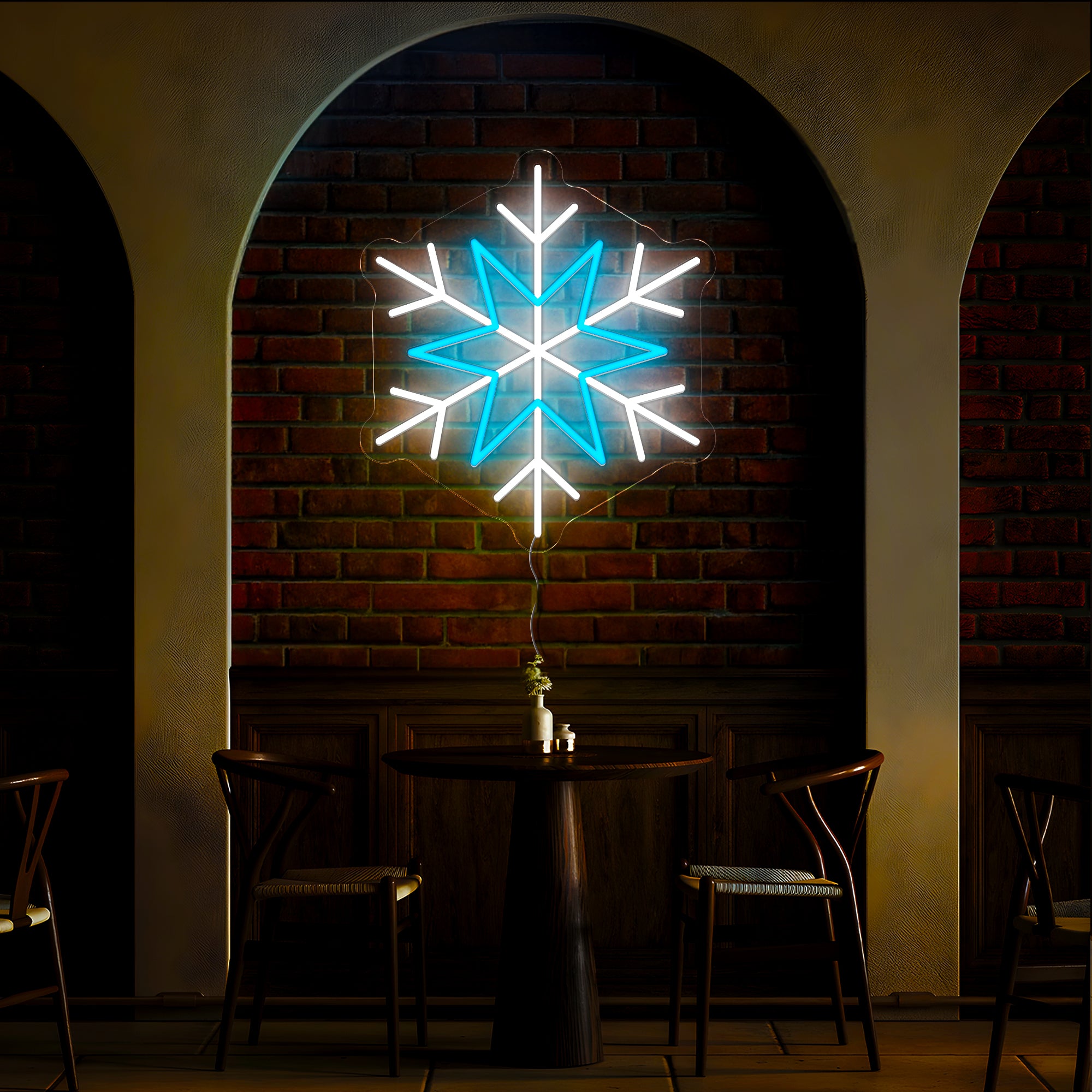 Snowflake Christmas Led Neon Sign