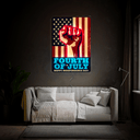 4th Of July Artwork Neon Sign - Reels Custom