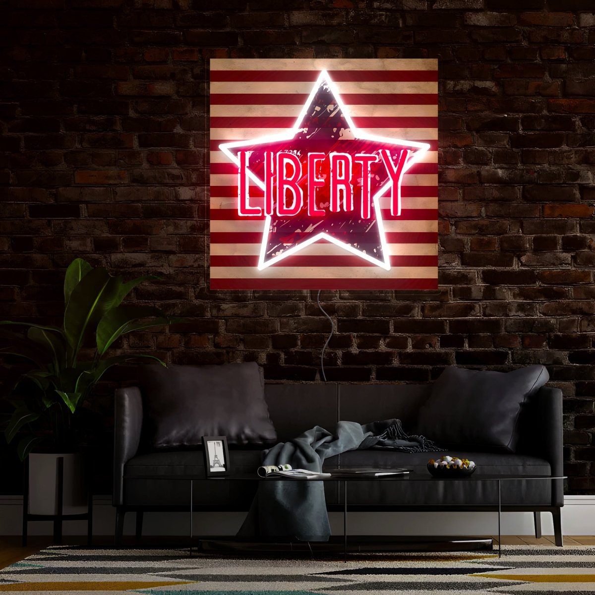 4th of July Liberty Artwork Led Neon Sign - Reels Custom