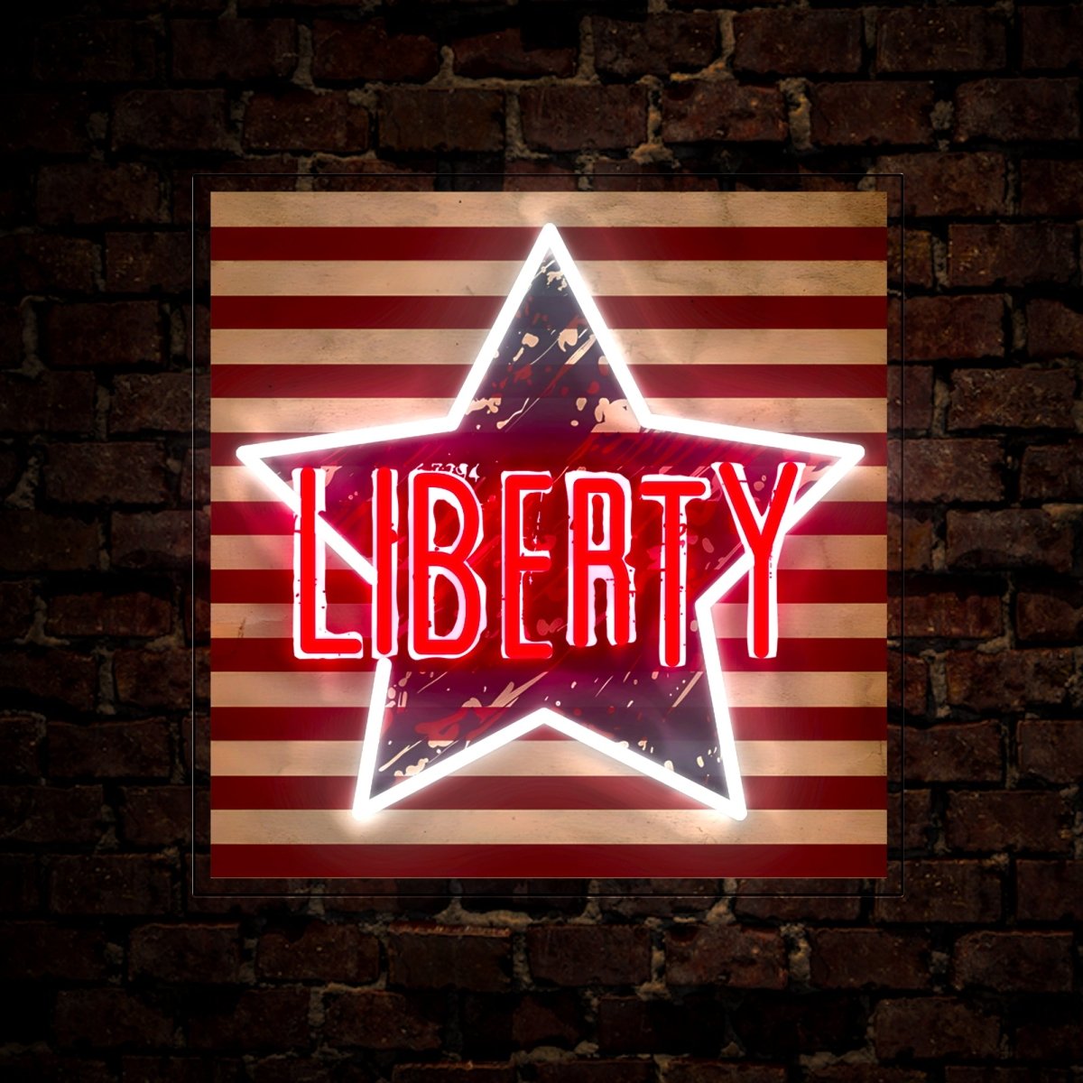 4th of July Liberty Artwork Led Neon Sign - Reels Custom